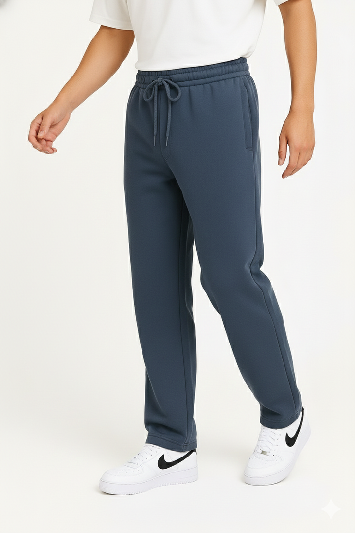 Men's Open-Hem Athletic Sweatpants with Drawstring