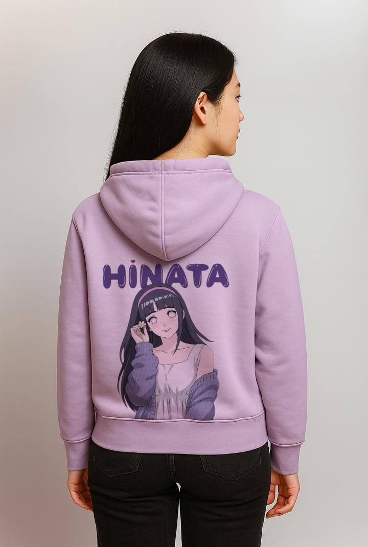 Hinata Signature Edition Premium Anime Hoodie – Lavender Luxury Streetwear
