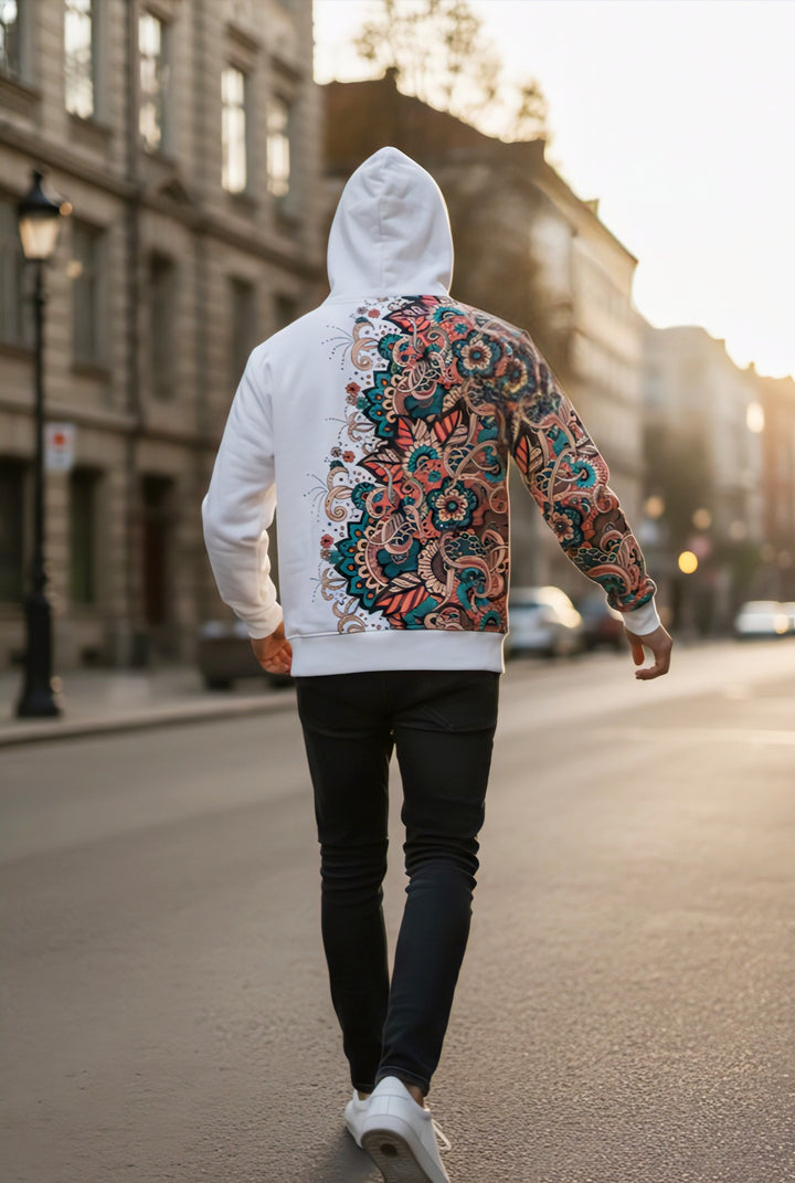 Bohemian Drift Graphic Hoodie