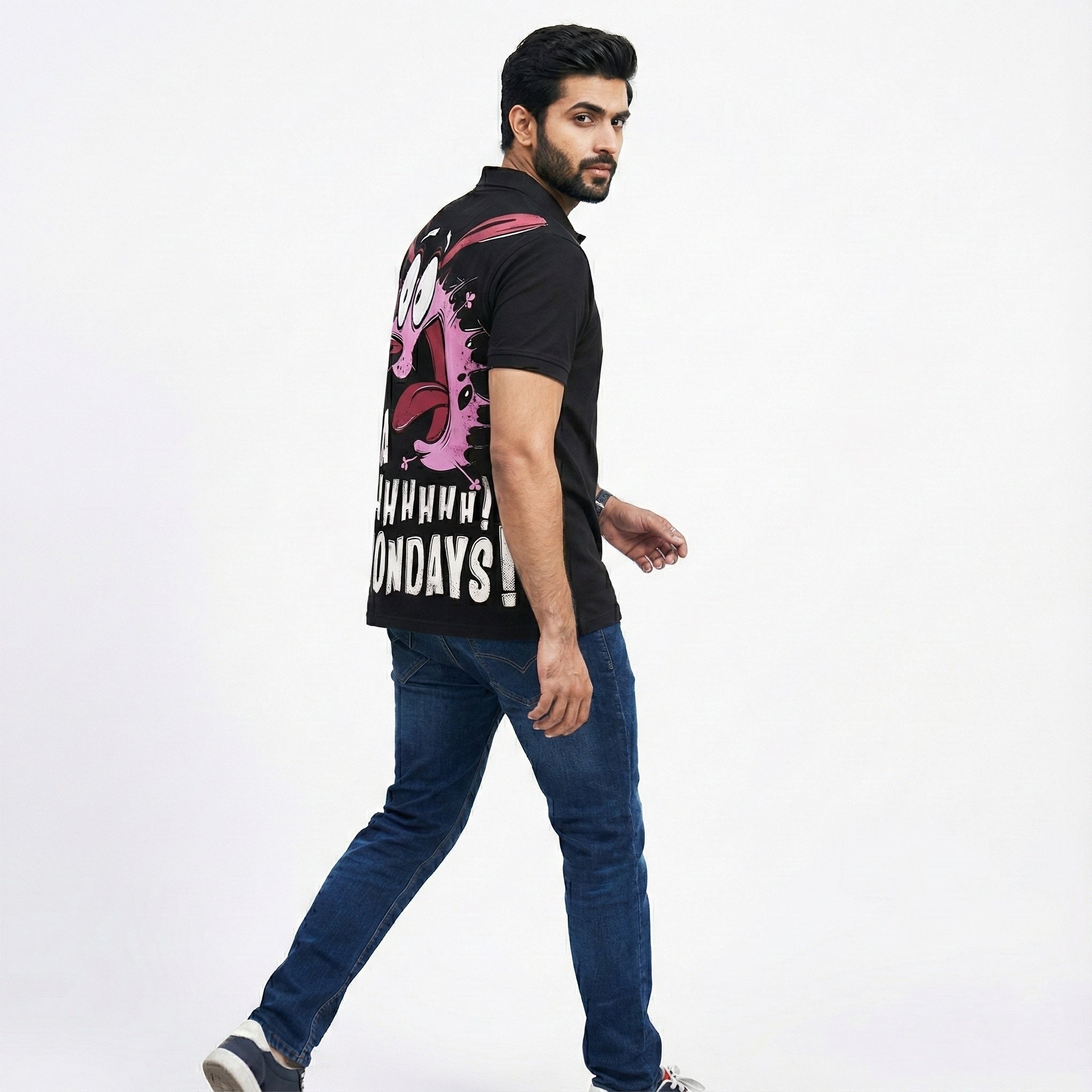 Courage vs. Mondays Back Print Polo