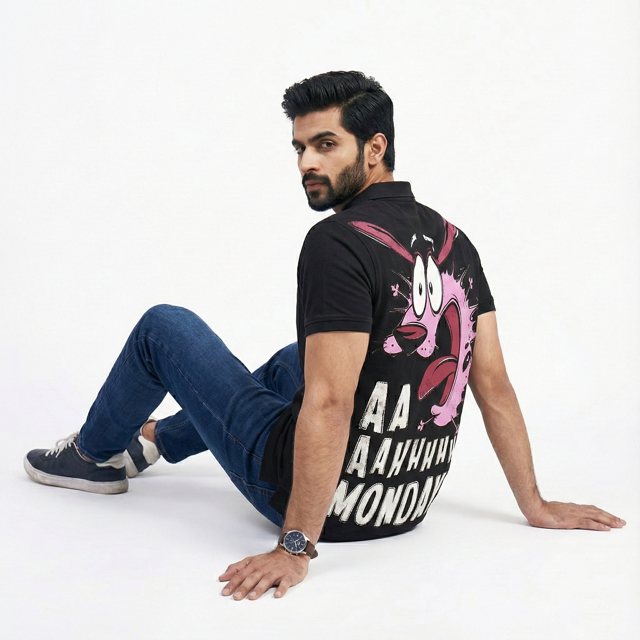 Courage vs. Mondays Back Print Polo